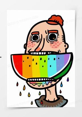 熊猫吃瓜动漫大全图片,动漫世界里的欢乐时光